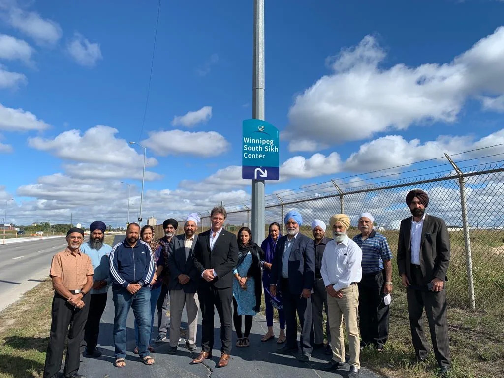 Opening of Winnipeg South Sikh Centre at Sikh Centre Way in 2020